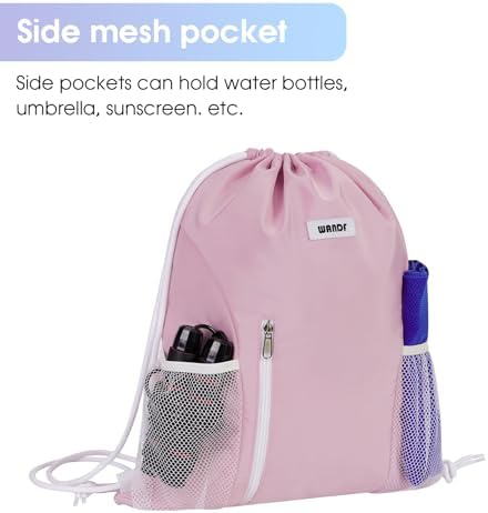 WANDF Drawstring Backpack for Men Women