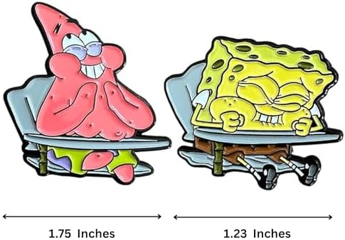 SpongeBob and Patrick Laughing Enamel Pin Set