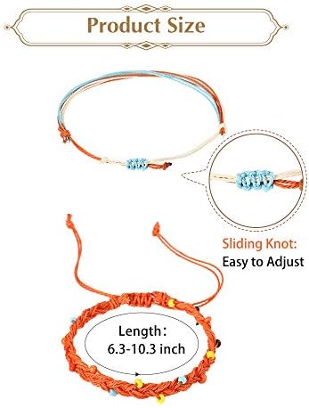 Hicarer 21 Piece Surfer Wave Bracelet Set