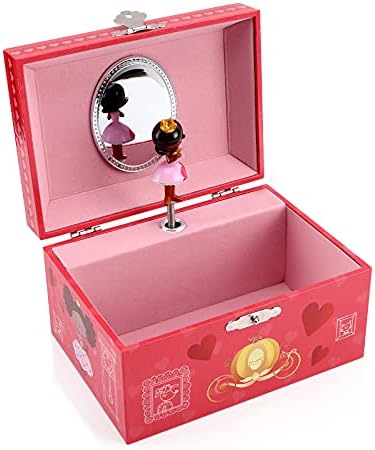 Musical Jewelry Box for Kids with Spinning Princess