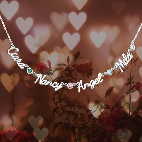 Custom Name Necklace Personalized 925 Sterling Silver