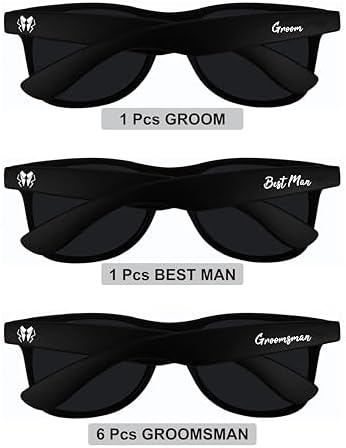 8 Pack Groomsmen Sunglasses - Wedding Accessories