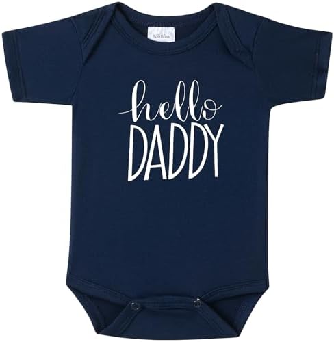 Hello Daddy Baby Announcement Onesie for Grandparents