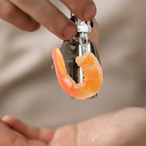 LOGOFUN 15 Pcs Fake Shrimp Keychains for Bags and Keys