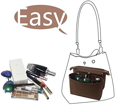 MISIXILE Bag Shaper Purse Insert Coffee