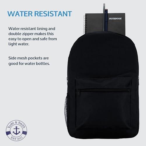 Yacht Smith 12 Pack Backpacks for Travel and Work