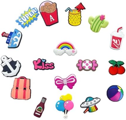 35 50 100 Pcs Random PVC Shoe Charms Decorations