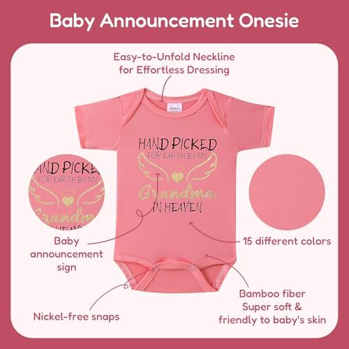 Hand Picked for Earth by My Grandma in Heaven Pregnancy Bodysuit