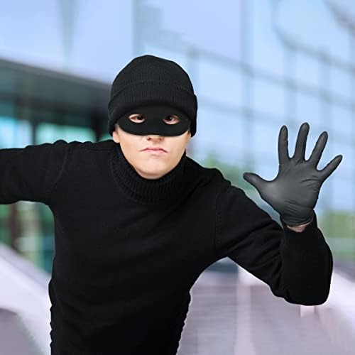 Skeleteen Black Superhero Eye Mask for Costume Parties