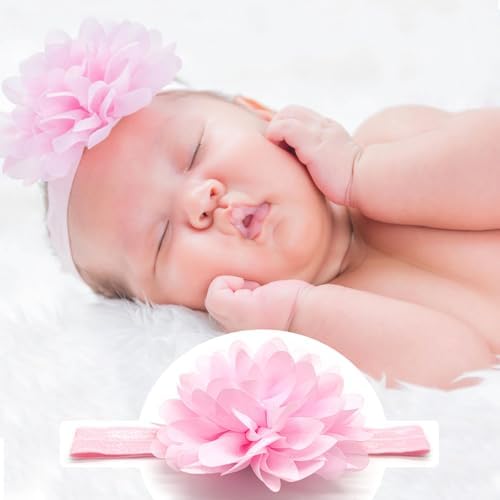 Medsuo Newborn Tutu Skirt and Pink Flower Headband