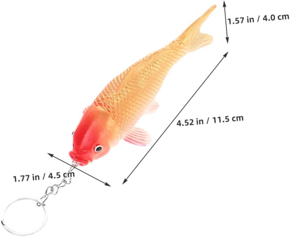 Healifty 8pcs Cute Fish Keychain for Boys and Girls