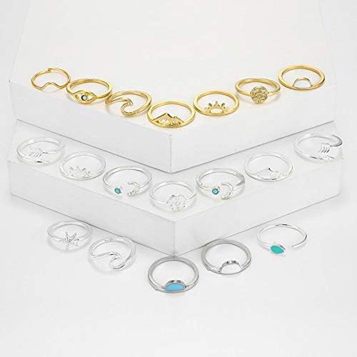 FUTIMELY Boho Retro Stackable Rings Set for Women