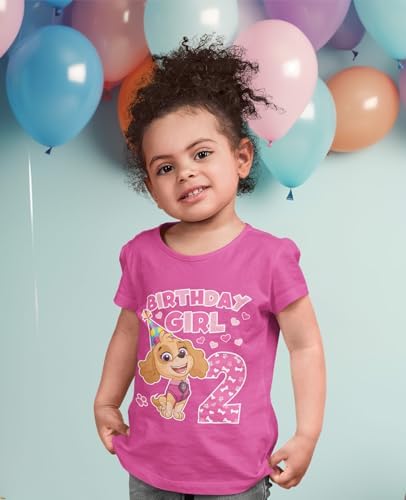 Tstars Paw Patrol Skye 2nd Birthday Tee for Girls
