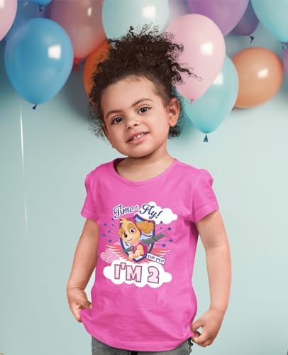 Tstars Paw Patrol Skye 2nd Birthday Tee for Girls 1