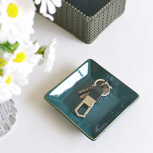 Hankor Ceramic Jewelry Dish Tray Green 47inch