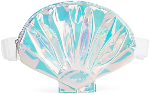 TINYAT Holographic Seashell Fanny Pack for Women