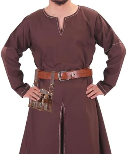 Medieval Witch Potion Belt Pouches Handmade Faux Leather