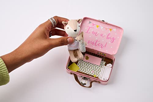 Mud Pie Mini Im A Big Sister Fox Set Pink 2 Piece