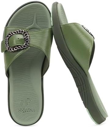 COFACE Womens Orthotic Slides with Arch Support