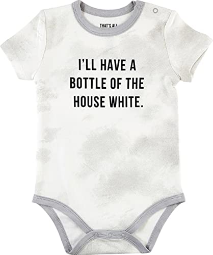 Stephan Baby Snap Suit - 6-12 Months House White