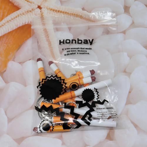 Honbay 12pcs Funny 3D Resin Cigarette Keychains