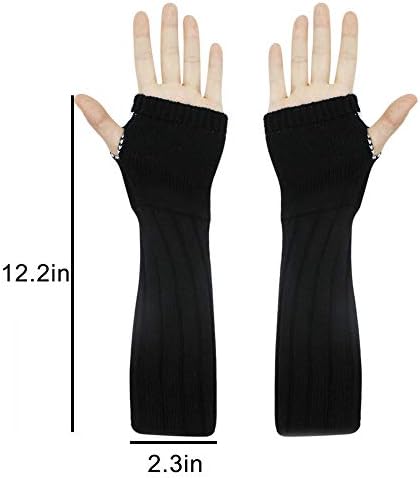 BOLLEY JOSS Long Sleeve Fingerless Gloves for Girls Women