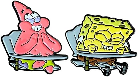 SpongeBob and Patrick Laughing Enamel Pin Set