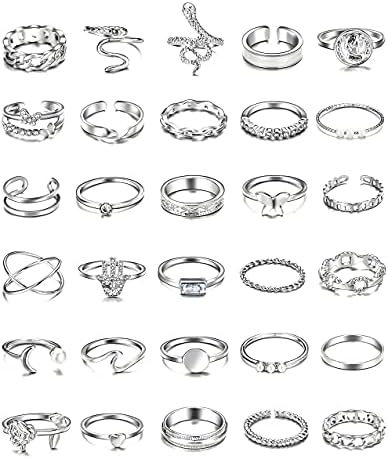 iF YOU 30 Pcs Gold Knuckle Rings Set for Women