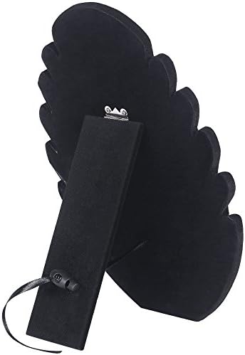 Black Velvet Necklace Display Stand with 5 Notches