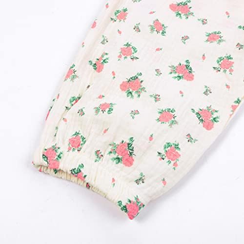 Toddler Baby Cute Cartoon Love Print Summer Comfortable Cotton Linen Trousers