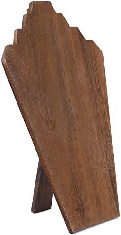 Ikee Design 2 Pcs Lightweight Wooden Necklace Display