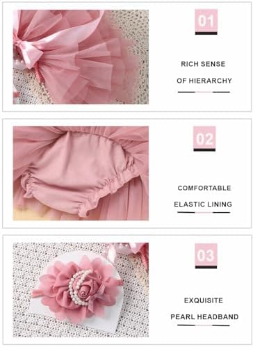 Baby Girl Tutu Skirt with Diaper Cover and Headband