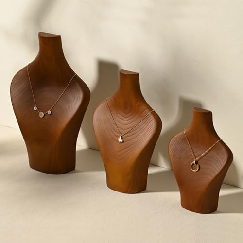 Woodten Solid Wood Jewelry Display Stand for Necklaces