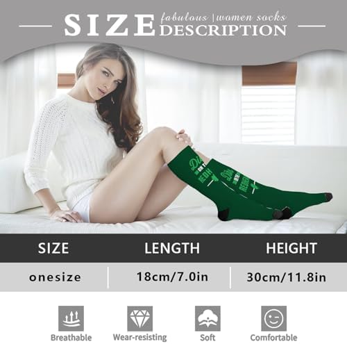Irish St Patricks Day Shamrocks Pattern Socks for Boys