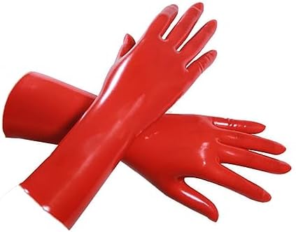 EXLATEX Rubber Secrets Short Latex Mixed Toes Wrist Gloves