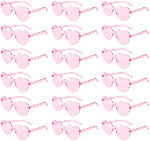 SUNOVELTIES 18 Heart Shape Rimless Kids Sunglasses