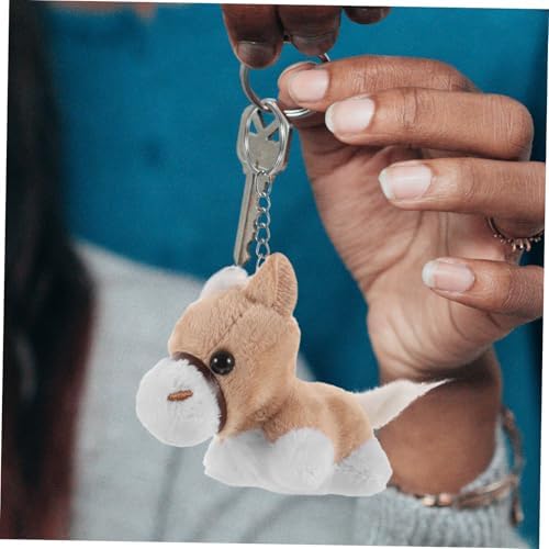 BESPORTBLE 12pcs Adorable Horse Plush Keychain Pendants