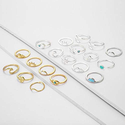 FUTIMELY Boho Retro Stackable Rings Set for Women