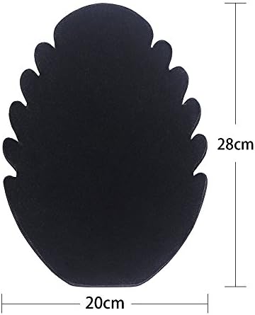 Black Velvet Necklace Display Stand with 5 Notches