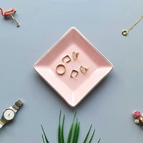HANKOR Ceramic Jewelry Dish Tray Pink 47inch