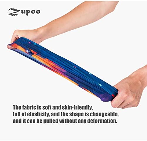 Zupro 6PCS Multi-Functional Headband Scarf Bandana for Men Women