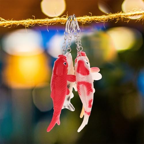 8pcs Adorable Animal Fish Keychain for Boys and Girls