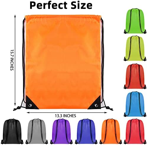 GoodtoU Drawstring Backpacks 100 Pcs 10 Colors