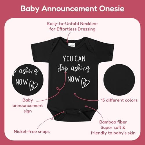 You Can Stop Asking Now Pregnancy Announcement Onesie