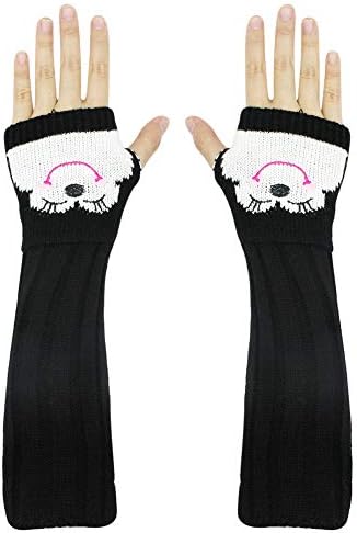BOLLEY JOSS Long Sleeve Fingerless Gloves for Girls Women