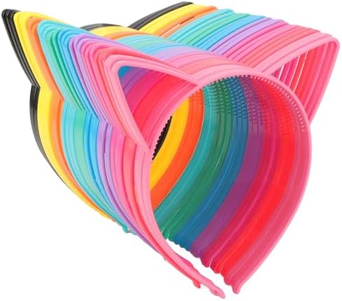 36Pcs Cat Ears Headbands for Women Girls Party Decorations