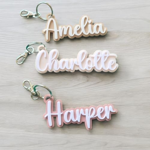 Custom Keychain with Clip and Split Ring