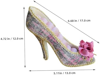 FOMIYES High Heel Jewelry Display Stand Velvet Organizer