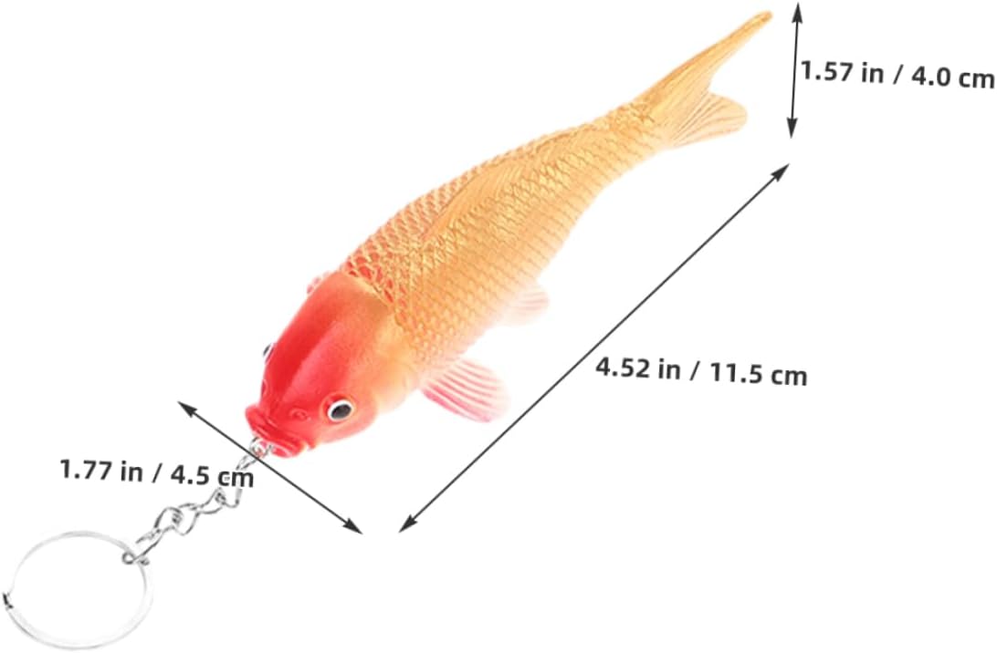 8pcs Koi Fish Keychain Cute Cartoon Animal Keyrings for Boys and Girls