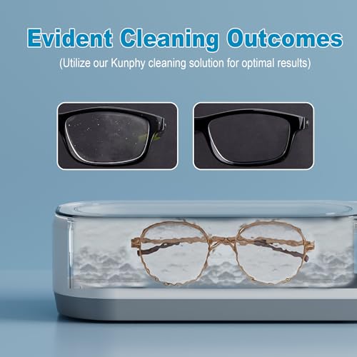 KUNPHY Ultrasonic Jewelry Cleaner 12oz 46KHz